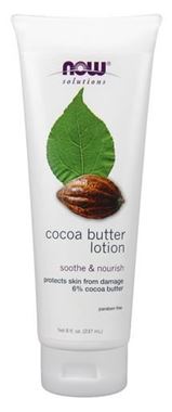 Picture of NOW Cocoa Butter Lotion, 8 oz