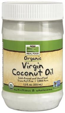 Picture of NOW Organic Virgin Coconut Oil, 12 fl oz