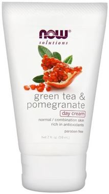 Picture of NOW Green Tea & Pomegranate Day Cream, 2 fl oz 
