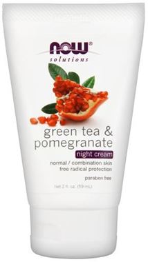 Picture of NOW Green Tea & Pomegranate Night Cream, 2 fl oz