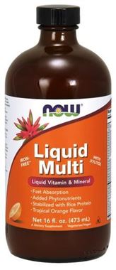 Picture of NOW Liquid Multi, 16 fl oz, Tropical Orange Flavor