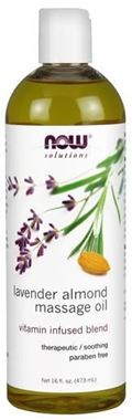 Picture of NOW Lavender Almond Massage Oil, 16 fl oz