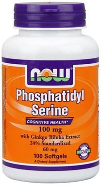 Picture of NOW Phosphatidyl Serine, 100 mg, 100 softgels