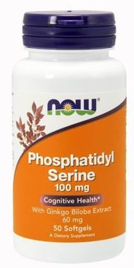 Picture of NOW Phosphatidyl Serine, 100 mg, 50 softgels