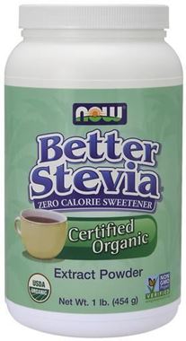 Picture of NOW Better Stevia Certified Organic Extract Powder, 1 lb