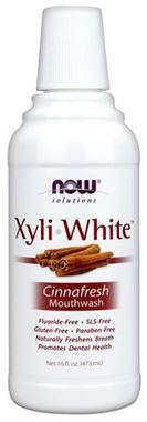 Picture of NOW Xyli White Cinnafresh Mouthwash, 16 fl oz