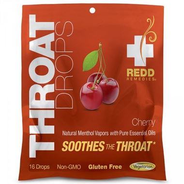 Picture of Redd Remedies Throat Drops -- Cherry flavored, 16 drops