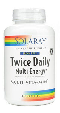 Picture of Solaray Iron Free Twice Daily Multi Energy Multi-Vita-Min,  120 caps