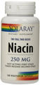 Picture of Solaray Two-Stage, Timed-Release Niacin, 250 mg, 100 vcaps