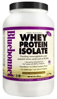 Picture of Bluebonnet 100% Natural Whey Protein Isolate Powder, French Vanilla Flavor, 2 lbs