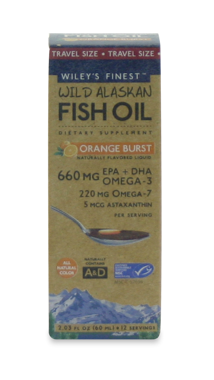 Picture of Wiley's Finest Wild Alaskan Fish Oil Orange Burst, 2.03 fl oz