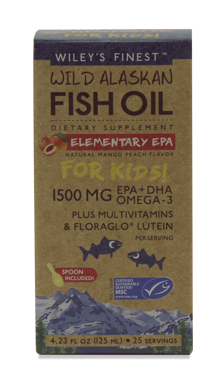 Picture of Wiley's Finest Wild Alaskan Fish Oil Elementary EPA, 4.23 fl oz