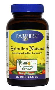 Picture of Earthrise Spirulina Natural, 500 mg, 360 tablets