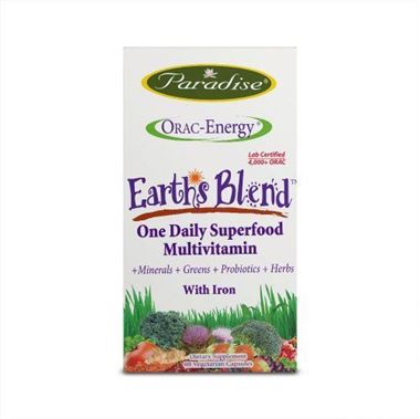 Picture of Paradise Herbs ORAC-Energy Earth's Blend With Iron, 60 vcaps