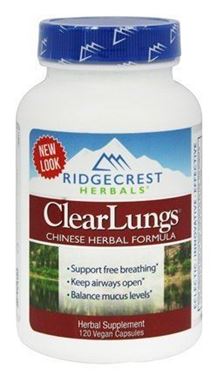Picture of RidgeCrest Herbals ClearLungs, 120 vcaps