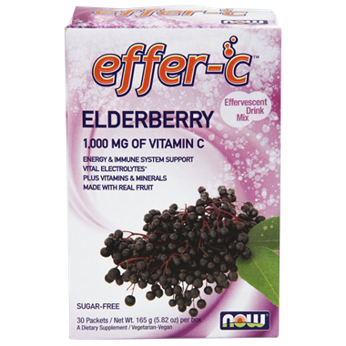 Picture of NOW Effer-C Elderberry, 30 packets