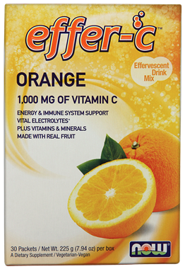 Picture of NOW Effer-C Orange, 30 packets