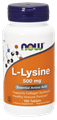 Picture of NOW L-Lysine, 500 mg, 100 tabs