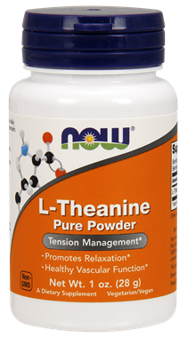 Picture of NOW L-Theanine Pure Powder, 1 oz