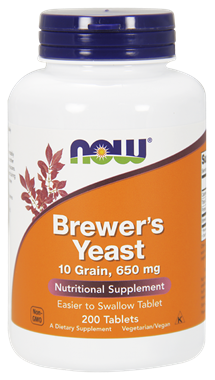 Picture of NOW Brewer's Yeast, 200 tabs