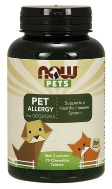 Picture of NOW Pets Pet Allergy, 75 chewable tablets