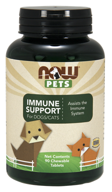 Picture of NOW Pets Immune Support, 90 chewable tablets