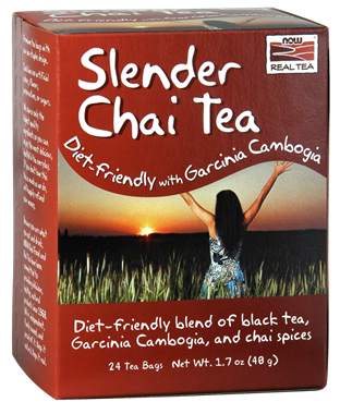 Picture of NOW Slender Chai Tea, 24 tea bags
