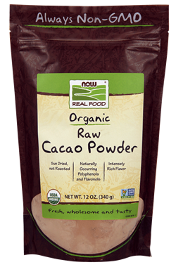 Picture of NOW Organic Raw Cacao Powder, 12 oz