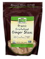 Picture of NOW Organic Crystallized Ginger Slices, 12 oz