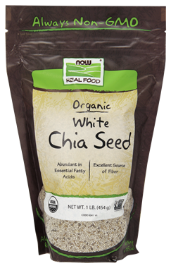 Picture of NOW Organic White Chia Seed, 1 lb