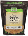 Picture of NOW Organic Golden Flax Seeds, 32 oz