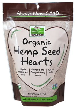 Picture of NOW Organic Hemp Seed Hearts, 8 oz