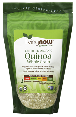 Picture of NOW Certified Organic Quinoa, 16 oz