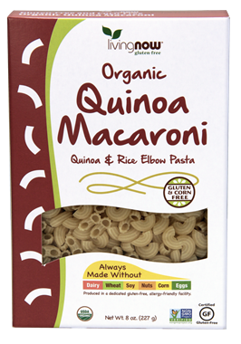 Picture of NOW Organic Quinoa Macaroni, 8 oz