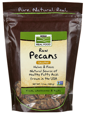 Picture of NOW Raw Pecans, 12 oz
