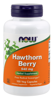 Picture of NOW Hawthorn Berry, 540 mg, 100 vcaps