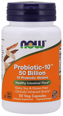 Picture of NOW Probiotic-10, 50 Billion, 50 vcaps