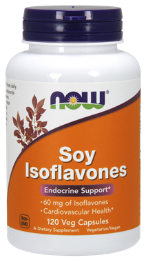 Picture of NOW Soy Isoflavones, 120 vcaps