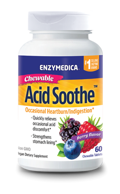 Picture of Enzymedica Chewable Acid Soothe, 60 chewable tabs
