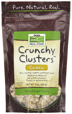 Picture of NOW Crunchy Clusters Cashew, 9 oz