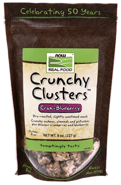 Picture of NOW Crunchy Clusters Cran-Blueberry, 8 oz