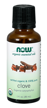 Picture of NOW Certified Organic Clove Oil, 1 fl oz