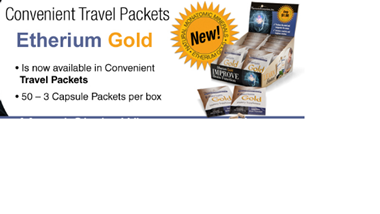 Picture of Harmonic Innerprizes Etherium Gold Focused Brain, 50 travel packets