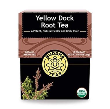 Picture of Buddha Teas Yellow Dock Root Tea, 18 tea bags