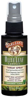 Picture of Barlean's Olive Leaf Complex Throat Spray, Peppermint Flavor, 1.5 oz