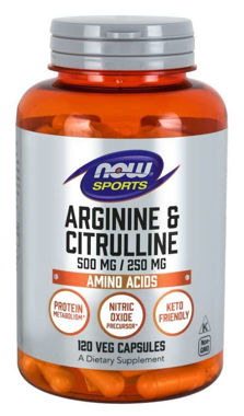 Picture of NOW Sports Arginine & Citrulline, 120 vcaps