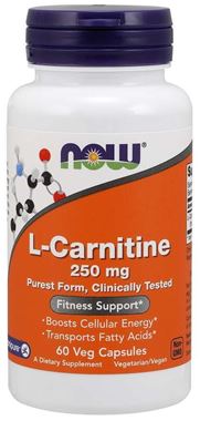 Picture of NOW L-Carnitine, 250 mg, 60 vcaps