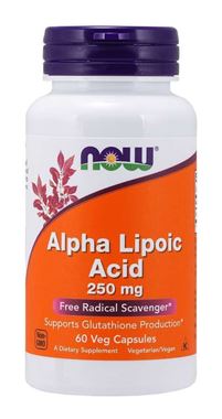 Picture of NOW Alpha Lipoic Acid, 250 mg, 60 vcaps