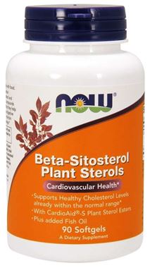 Picture of NOW Beta-Sitosterol Plant Sterols, 90 softgels