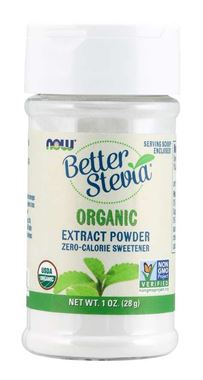 Picture of NOW Better Stevia Organic Extract Powder, 1 oz